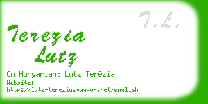 terezia lutz business card